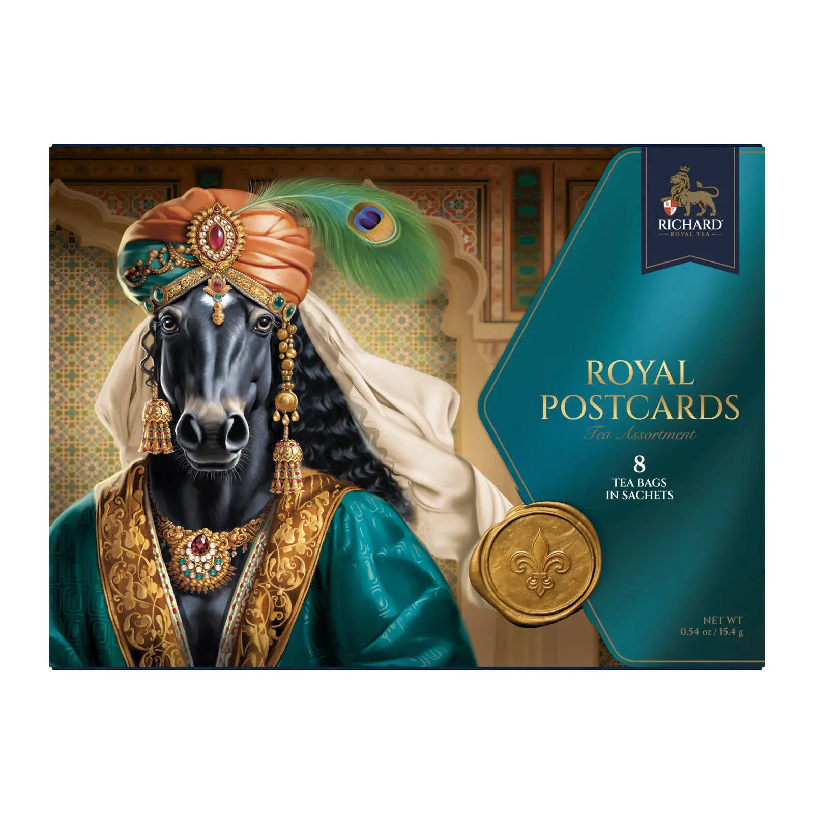 Изображение товара Чайное ассорти Richard Royal Postcards 8 саше 15.4г с ароматом лимона и бергамота