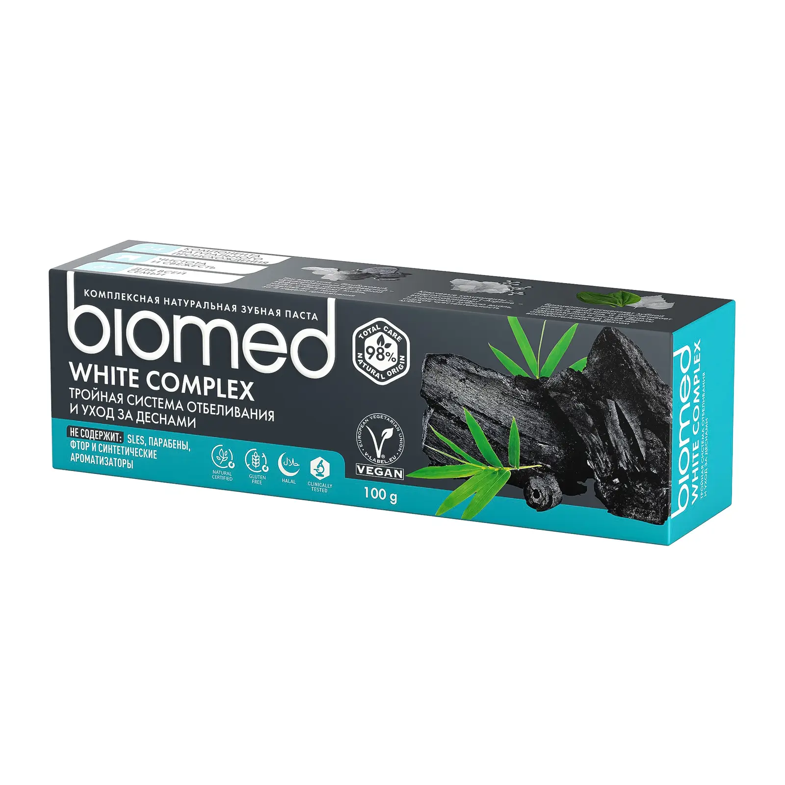 Зубная паста Biomed White Complex Антибактериальная отбеливающая 100г