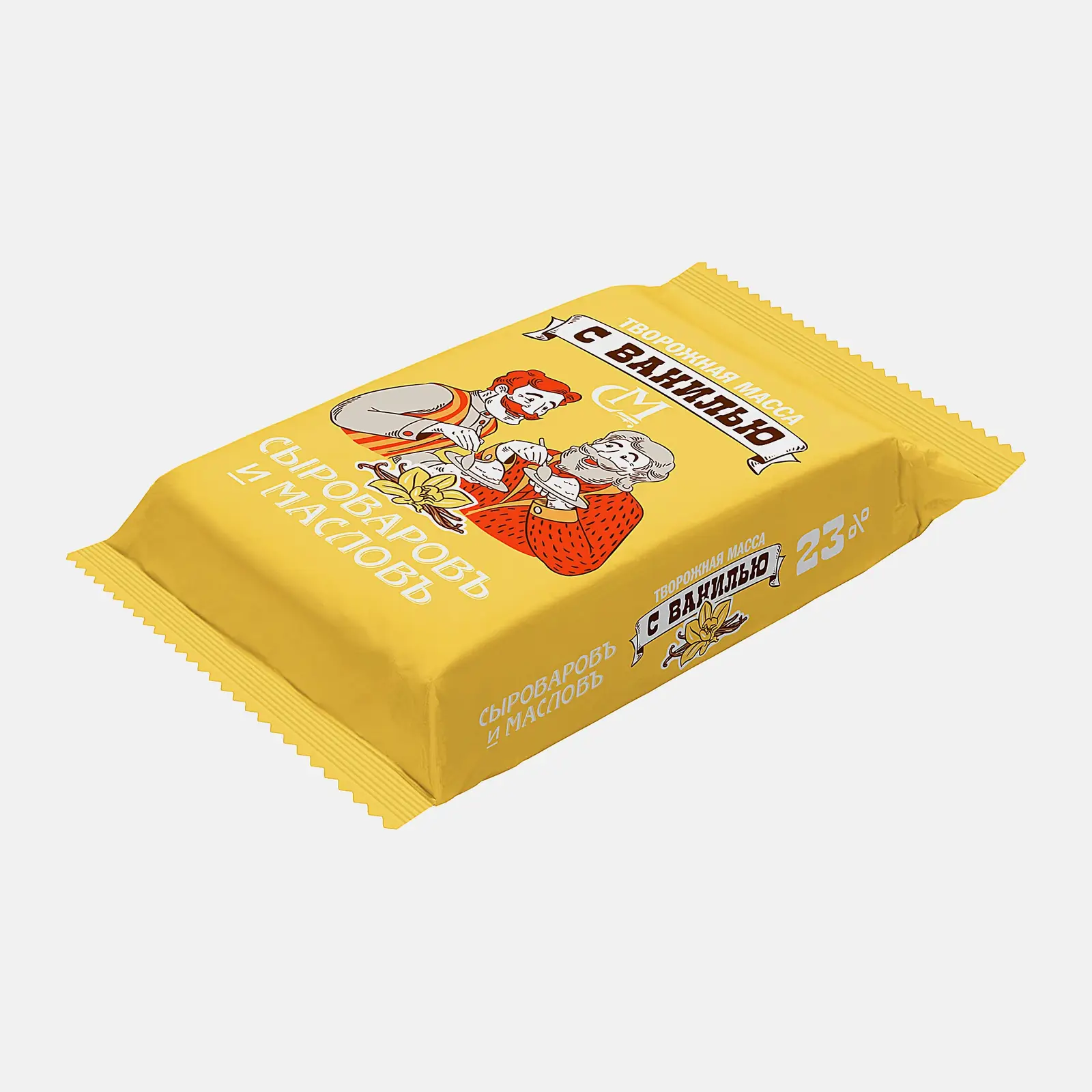 Изображение товара Масса творожная с ванилью 23% 180г Сыроваровъ и Масловъ домашняя