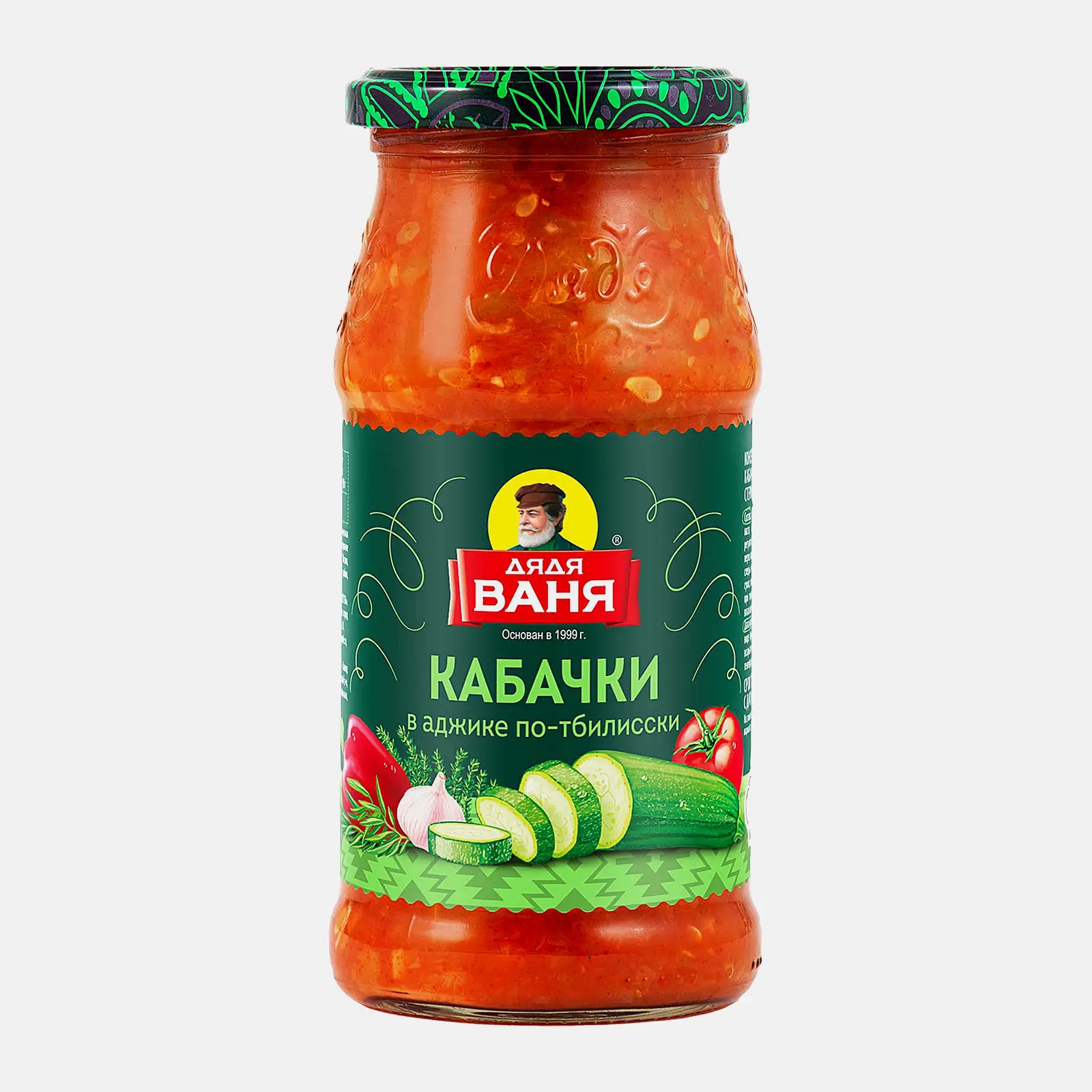 Изображение товара Кабачки Дядя Ваня в аджике по-тбилисски 460г натуральная закуска