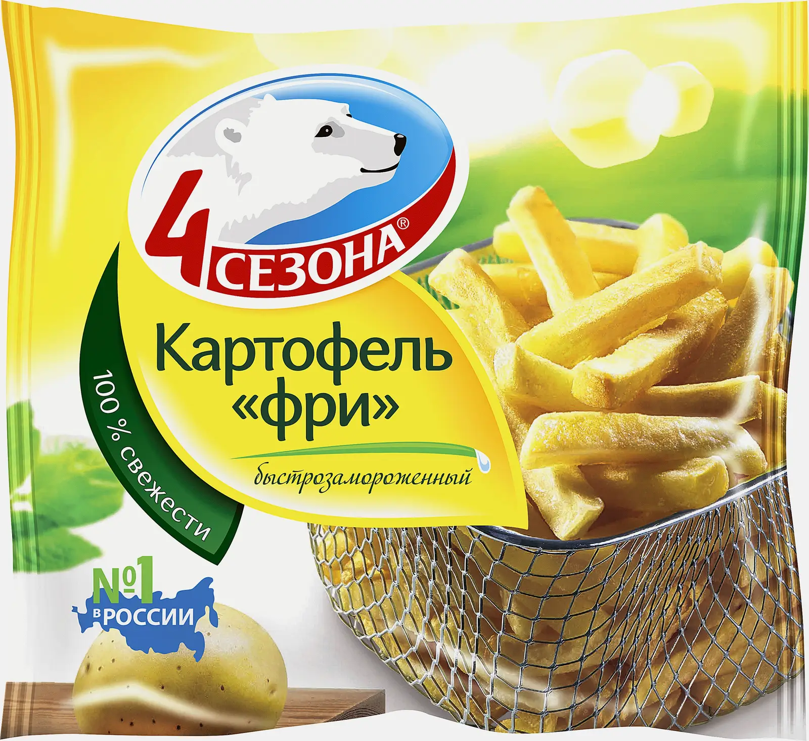 Картофель Фри 4 Сезона быстрозамороженный 900г Картофель Фри 4 Сезона быстрозамороженный 900г