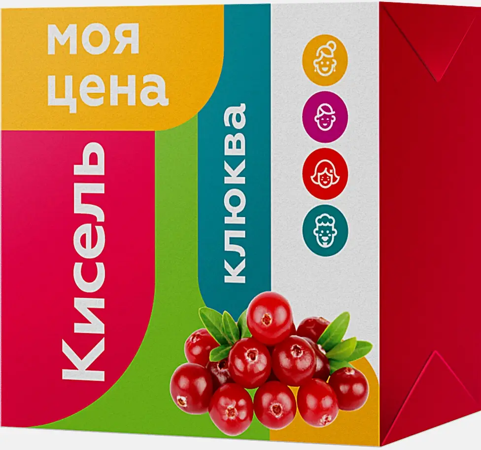 Кисель Моя цена Клубника клюква вишня 220г