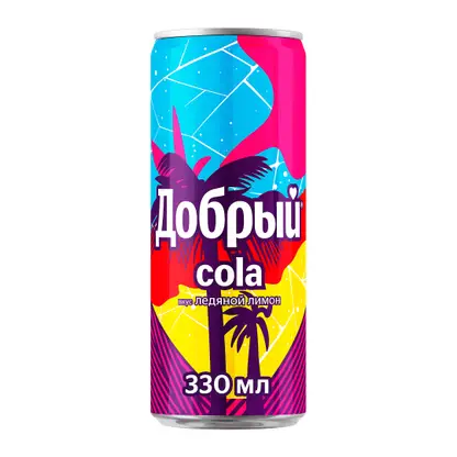 Изображение товара Напиток Добрый Кола Ледяной лимон 330мл