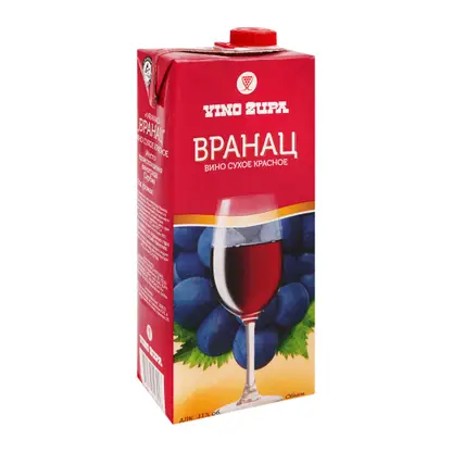 Вино Вранац красное сухое 10.5% 1л