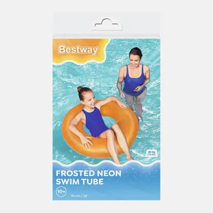 Однотонный круг для плавания Bestway 91см в ассортименте