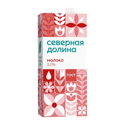 Изображение товара Молоко Северная долина ультрапастеризованное 3.2% 950г