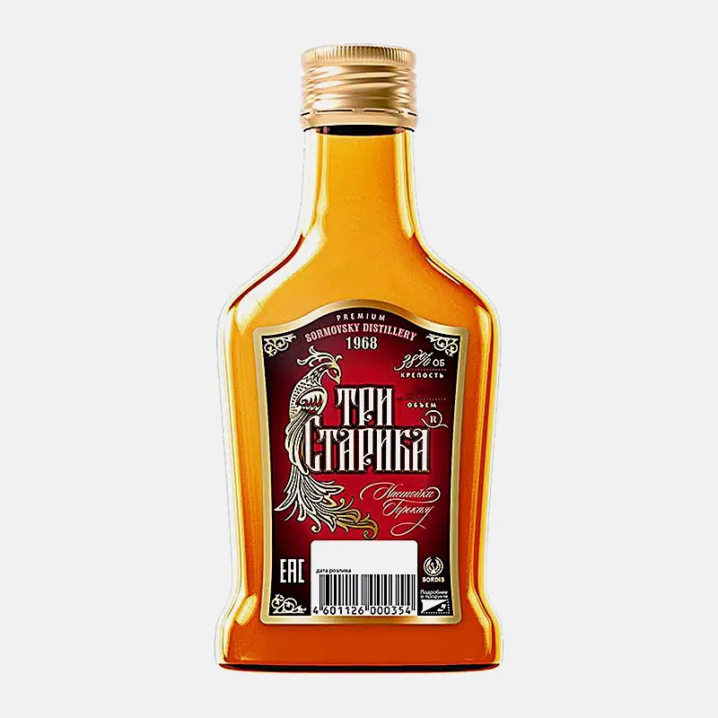 Изображение товара Настойка Три Старика горькая 38% 100 мл натуральная классика