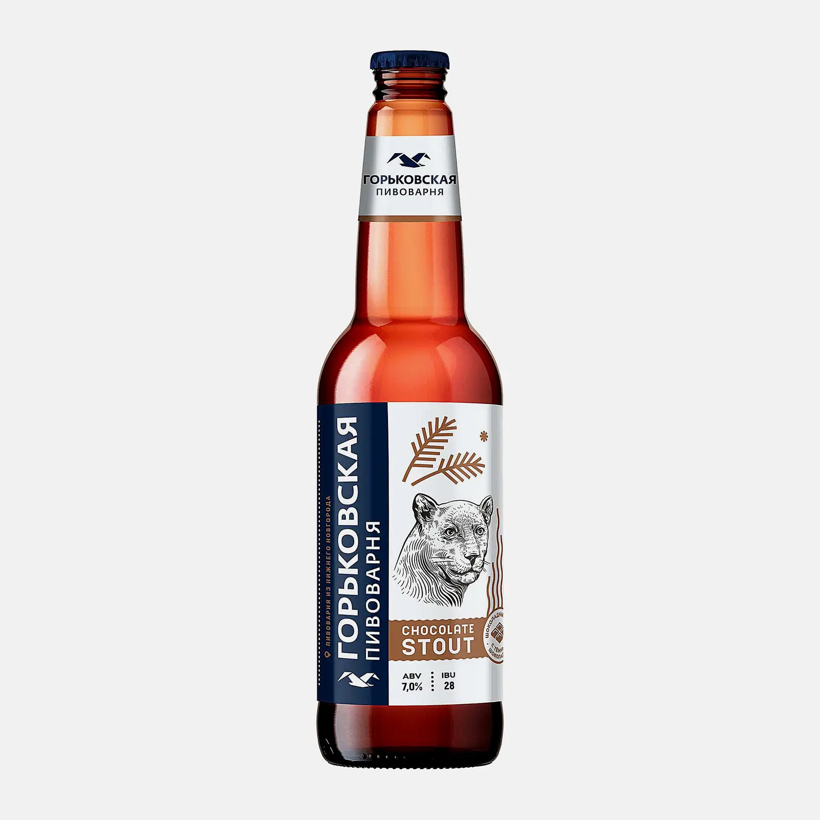 Напиток пивной Горьковская пивоварня Chocolate stout темный горький 7% 440мл