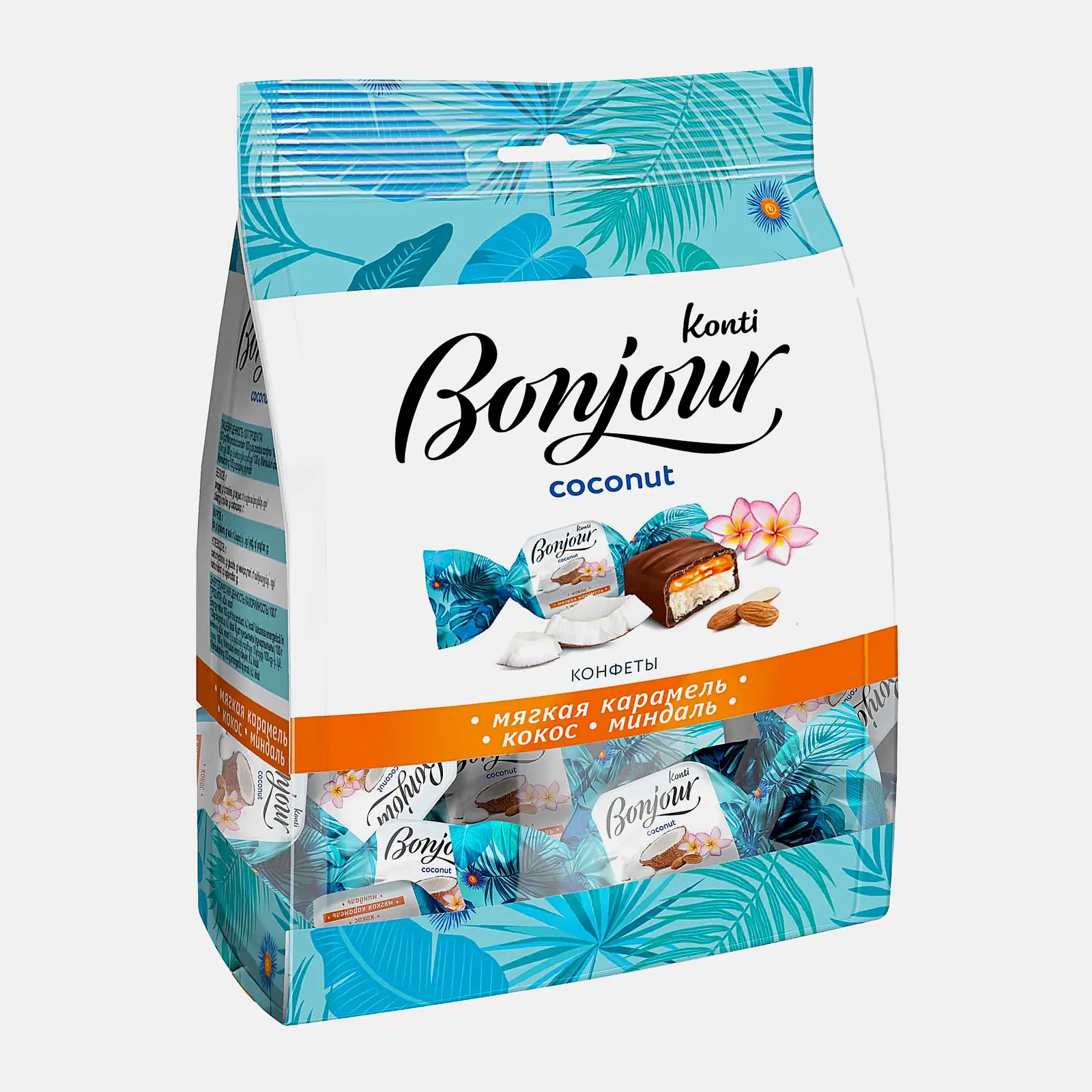 Конфеты Конти coconut Bonjour 200г Конфеты Конти coconut Bonjour 200г