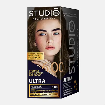 Стойкая крем-краска Studio 6.00 Натуральный темно-русый 115мл