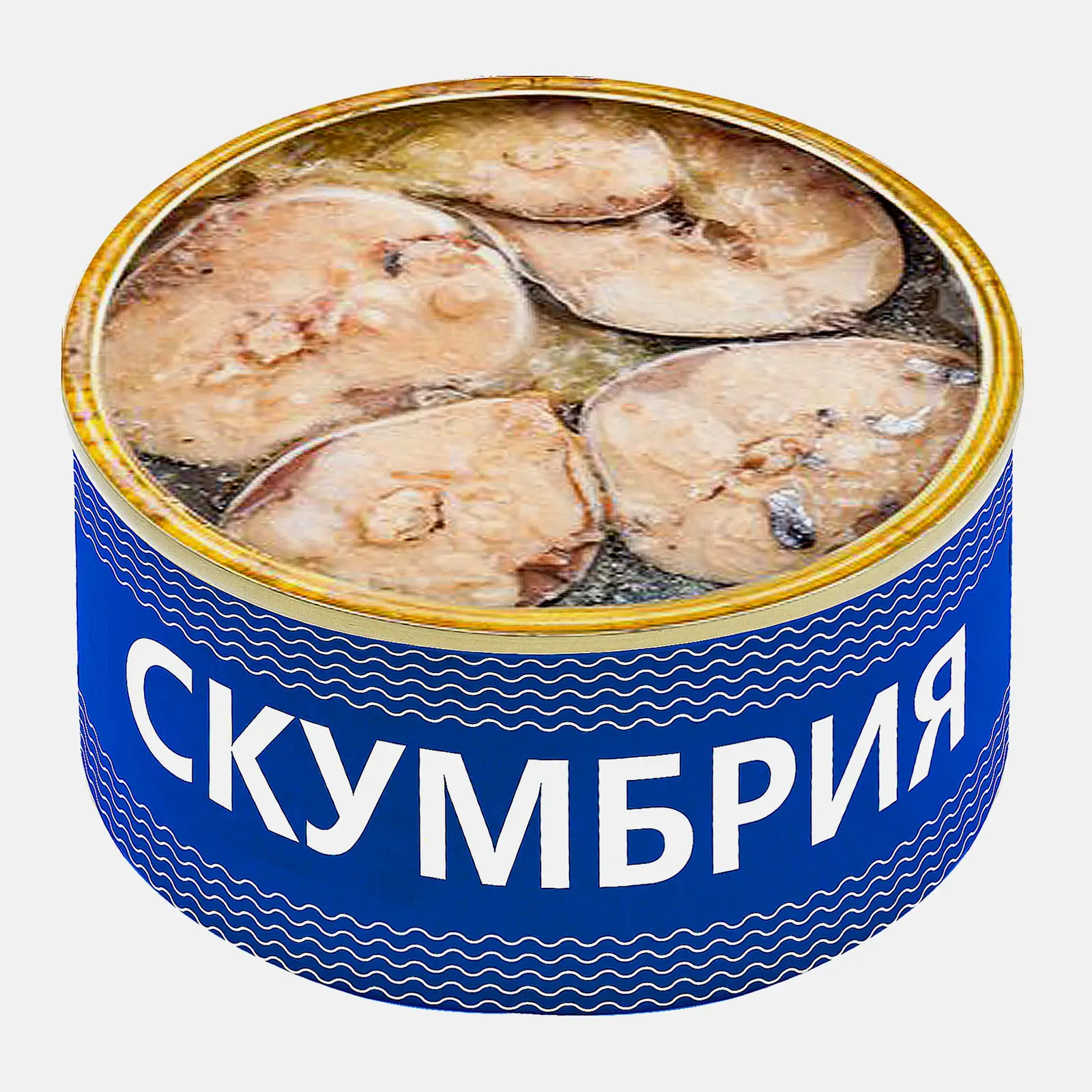 Изображение товара Скумбрия натуральная в масле 250г - вкусный консервированный морепродукт