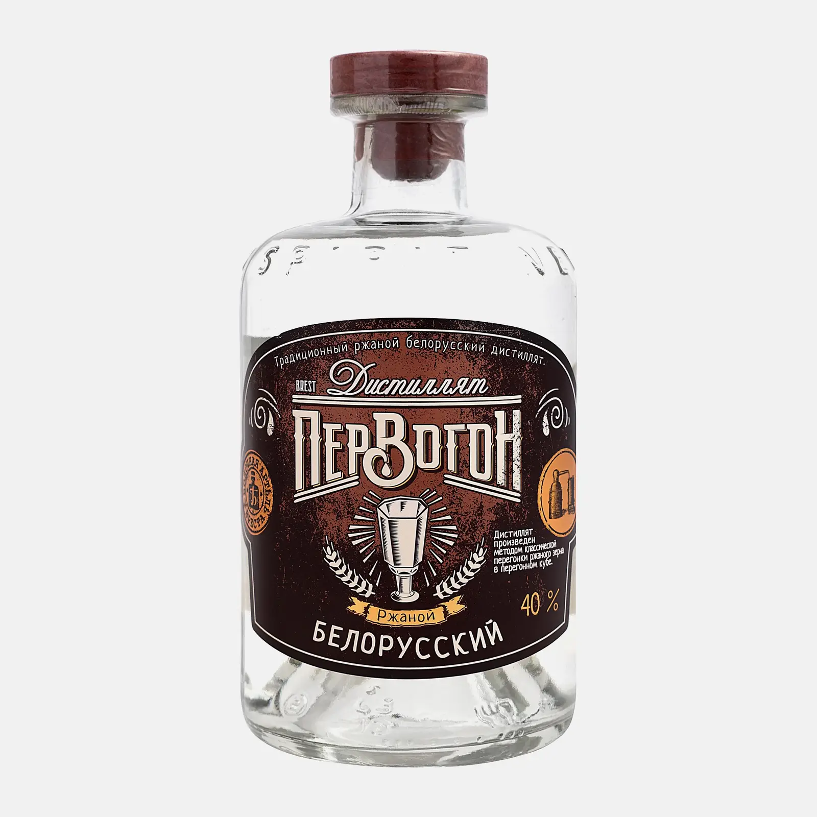 Напиток спиртной Первогон Ржаной 40% 500мл Напиток спиртной Первогон Ржаной 40% 500мл