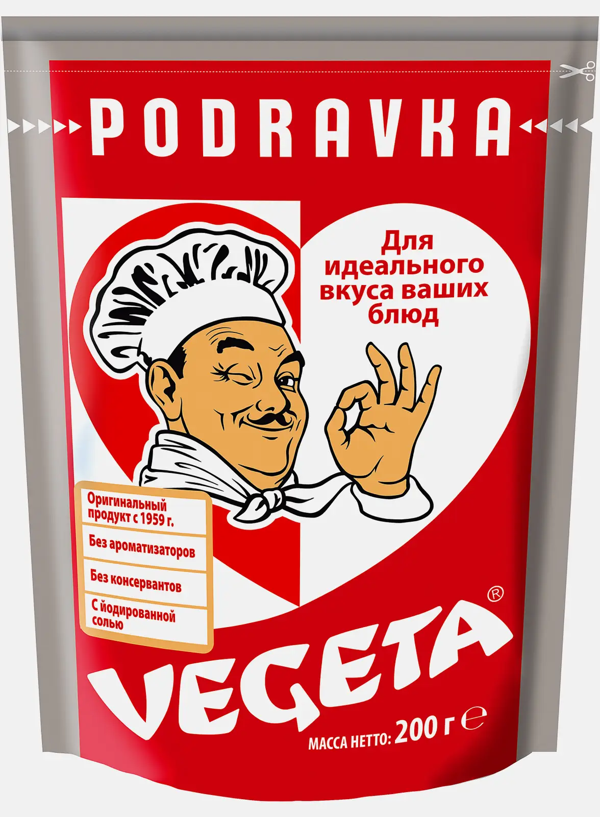 Изображение товара Приправа Vegeta Специи с овощами 200г универсальный продукт для блюд