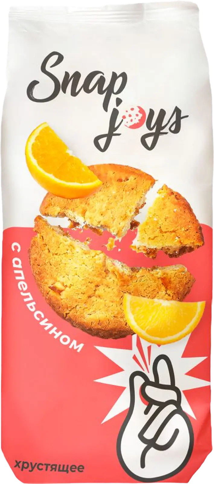 Изображение товара Печенье со вкусом апельсина/карамели Snapjoys 180г в ассортименте