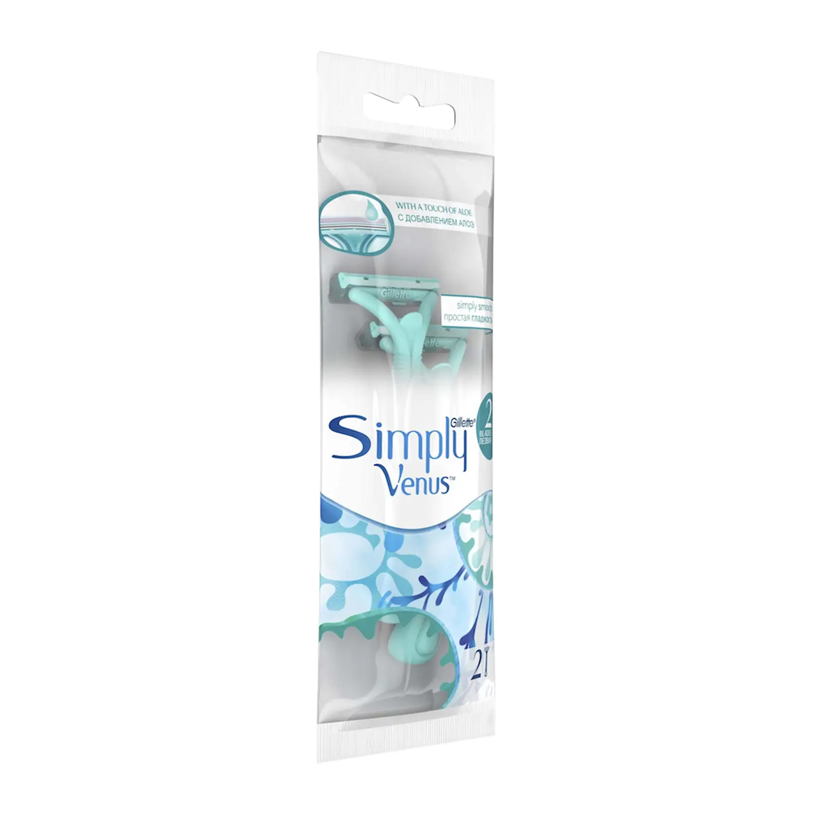 Одноразовый бритвенный станок Gillette Venus Simply 2 женская 2шт