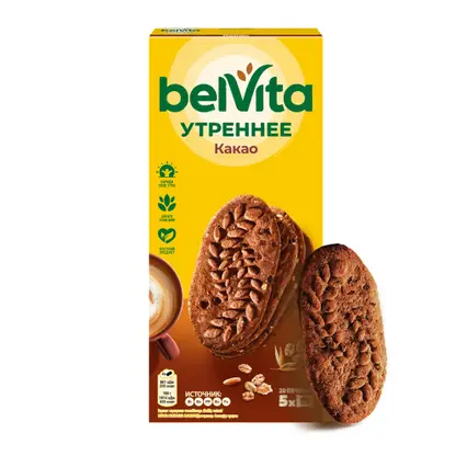 Изображение товара Печенье Утреннее с какао Belvita 225г