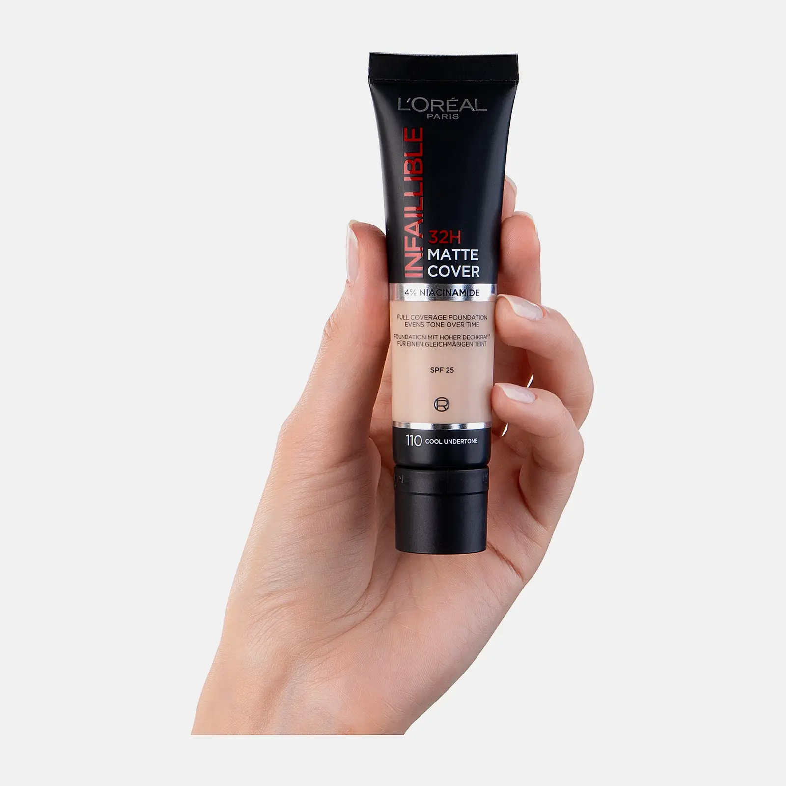 Тональный крем L’Oréal Paris Infaillible ультраматирующий стойкий 32ч Матовое покрытие тон 110