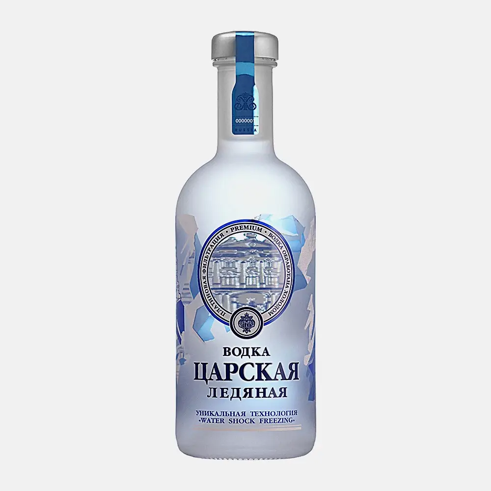 Изображение товара Водка Царская Ледяная 40% 500мл - классическая российская водка