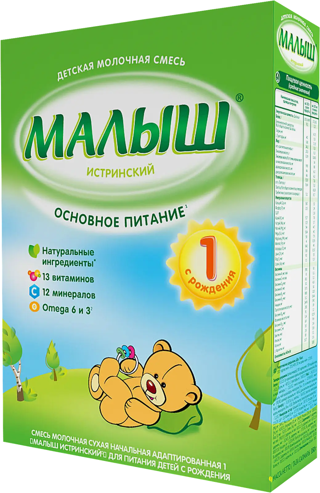 1 Молочная смесь Малыш 350г
