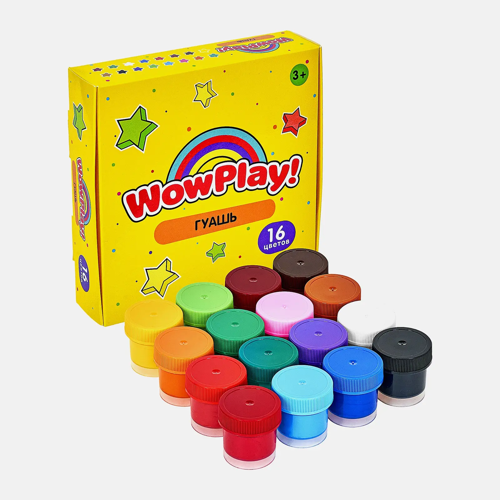 Гуашь Wowplay! 16 цветов 17мл