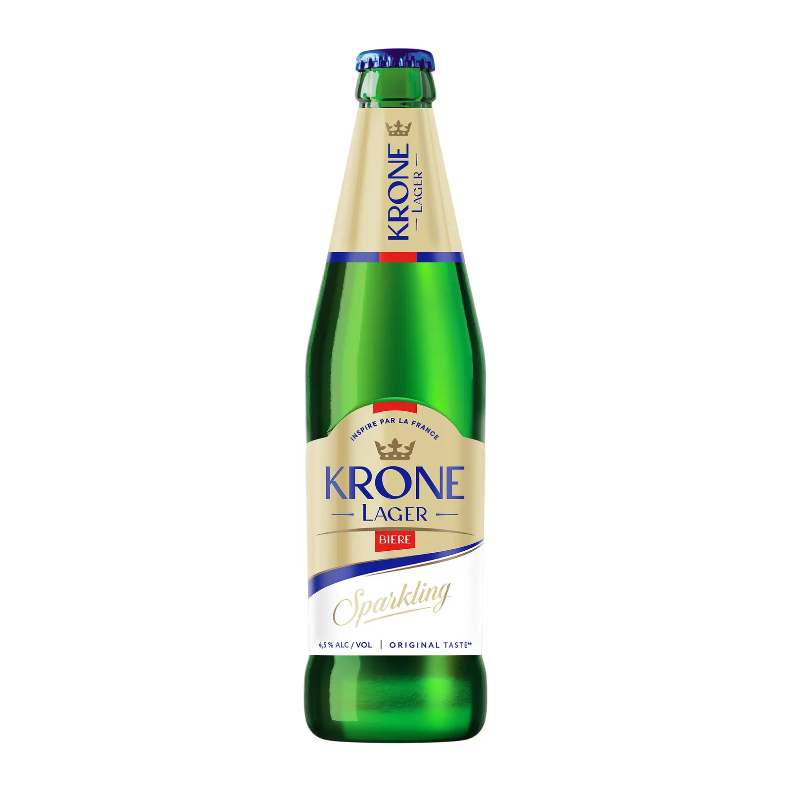 Изображение товара Пиво Krone Lager Biere светлое пастеризованное 4.7% 450мл