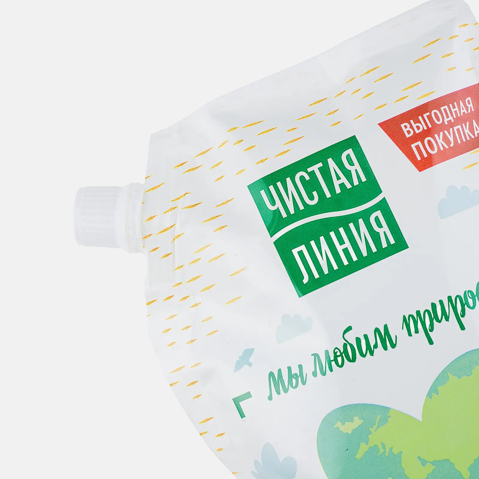 Березовое жидкое мыло для всей семьи Чистая линия 500мл