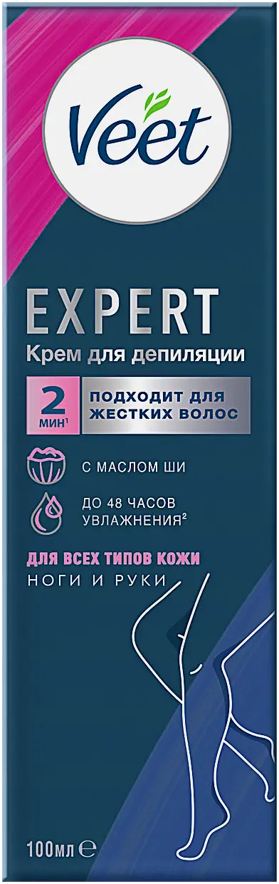 Крем для депиляции Veet Expert для всех типов кожи 100мл - фото 2 Крем для депиляции Veet Expert для всех типов кожи 100мл - фото 2