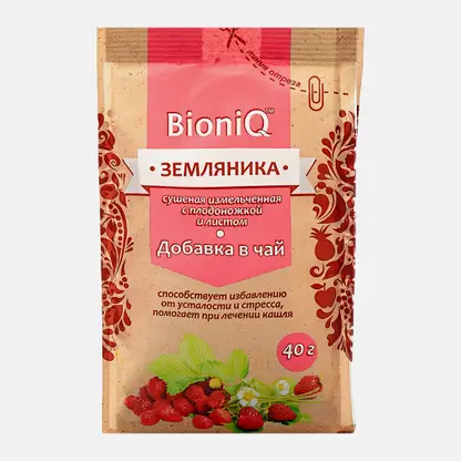 Добавка в чай Земляника Bioniq 40г