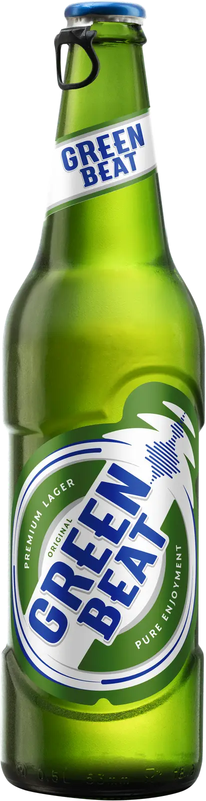 Изображение товара Пиво GreenBeat светлое фильтрованное пастеризованное 4.6% 450мл