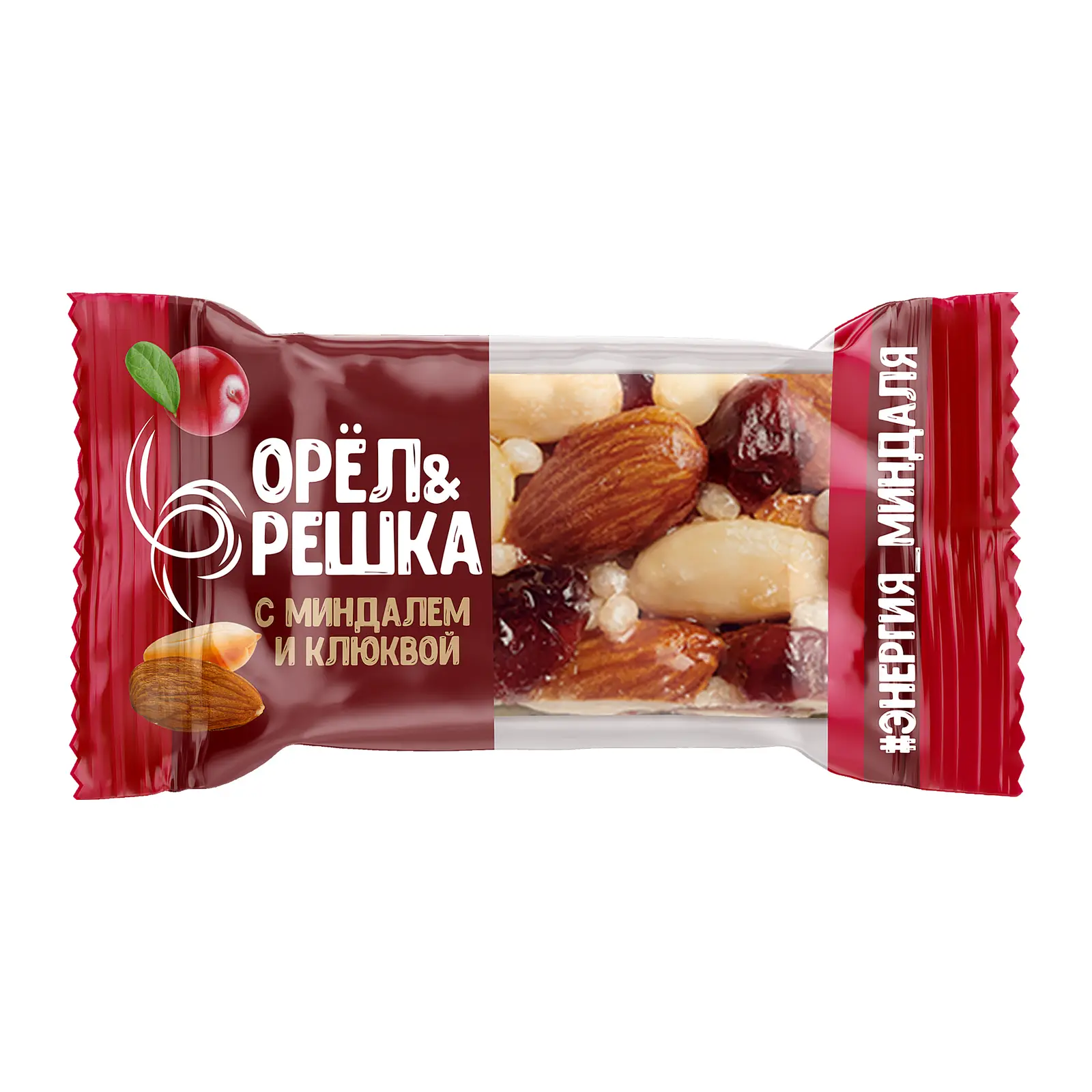 Изображение товара Конфеты с арахисом миндалем и клюквой Орел и решка 1 кг натуральный вкус