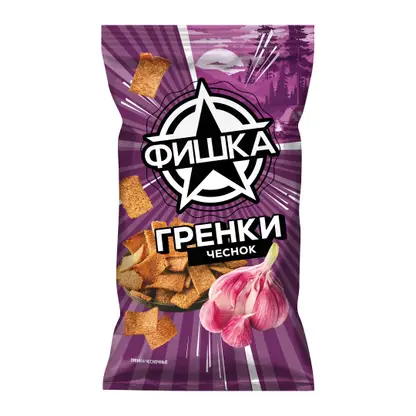 Изображение товара Гренки Фишка Чесночные 120г