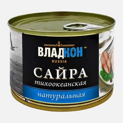 Сайра тихоокеанская натуральная 250г