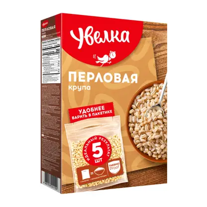 Изображение товара Крупа Увелка Перловая 5пак*80г