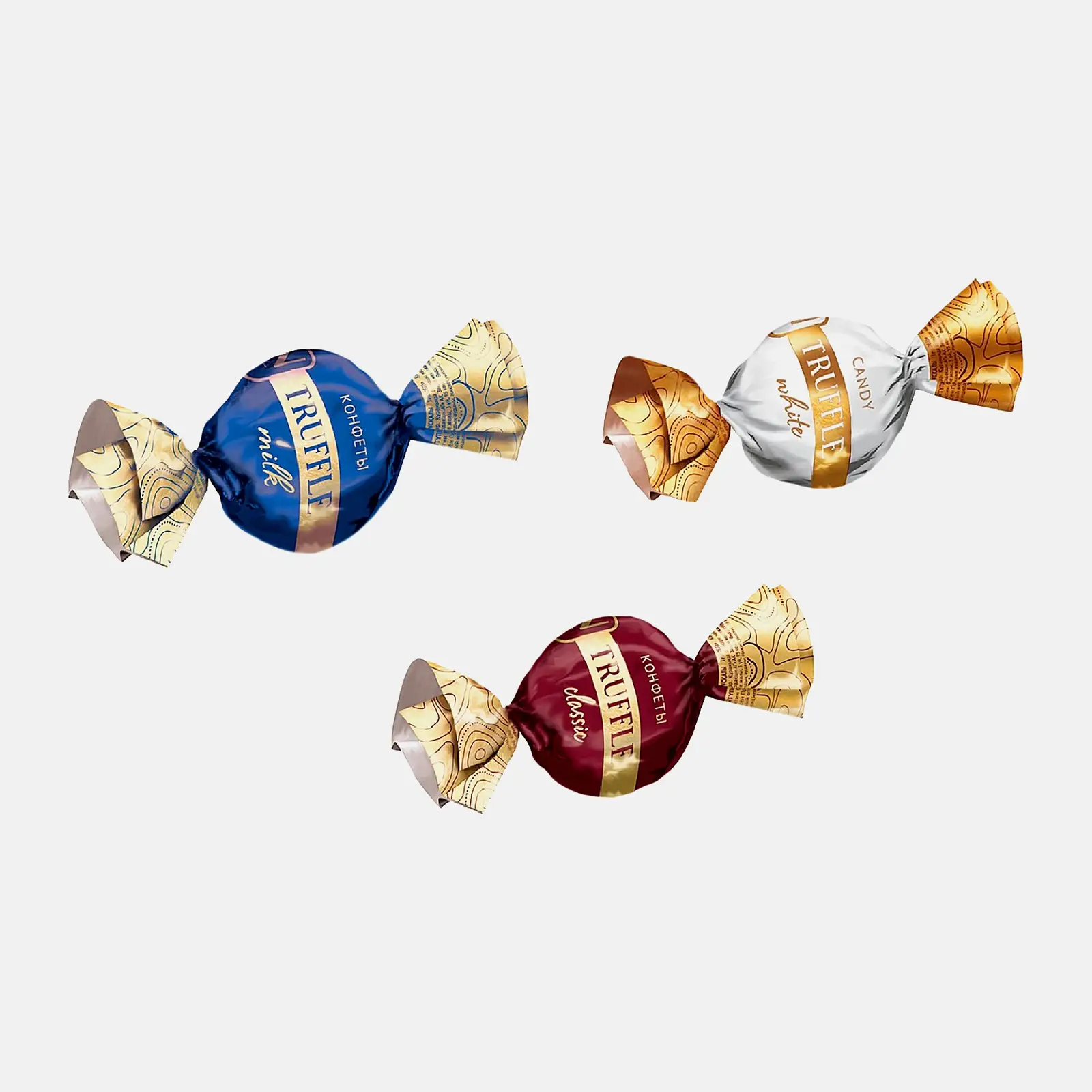 Изображение товара Ассорти трюфельных конфет Truffle 300 г с мягкой начинкой и шоколадной глазурью