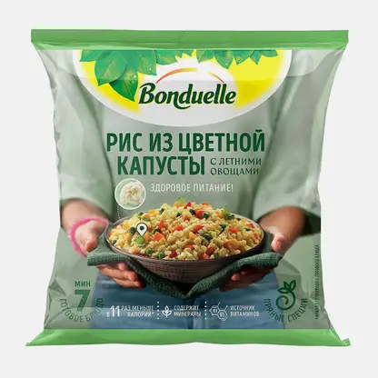 Смесь овощная Bonduelle Рис из цветной капусты с овощами и травами 400г