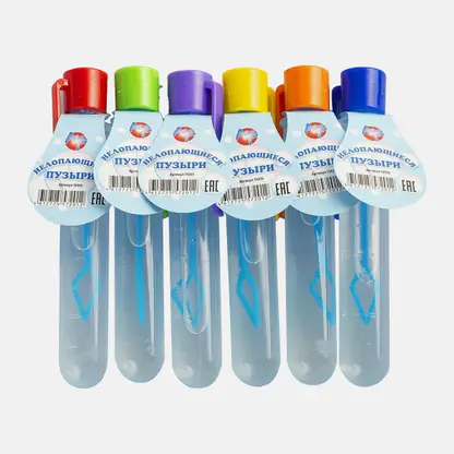 Мыльные пузыри игрушечные нелопающиеся 22мл в ассортименте