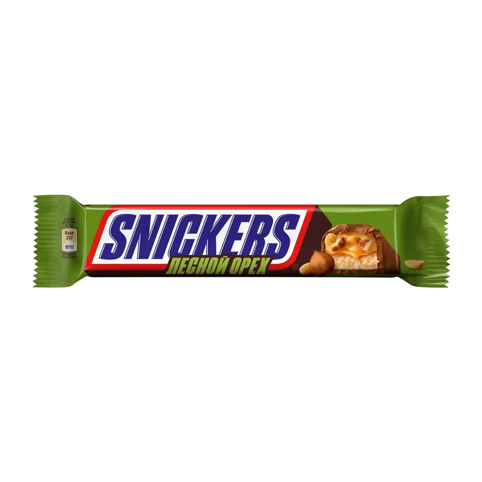 Изображение товара Батончик шоколадный лесной орех Snickers 81г