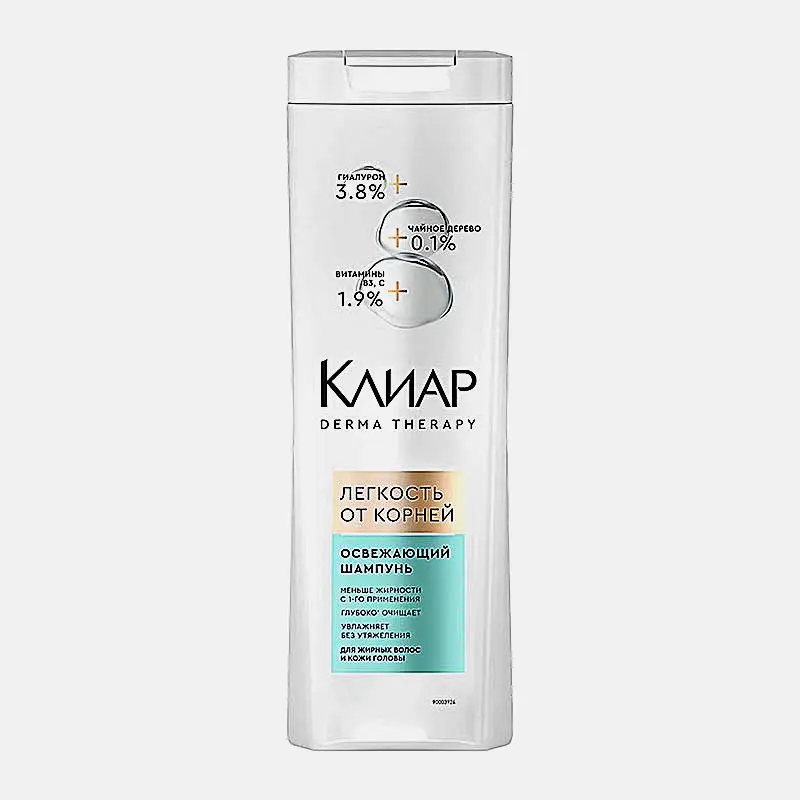 Освежающий шампунь для волос Легкость от корней Клиар 380мл
