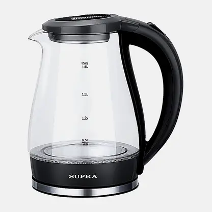 Стеклянный чайник KES-1855G 1500Вт Supra 1.8л