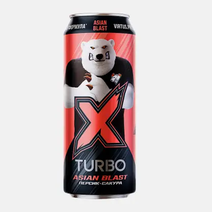Энергетический напиток X-Turbo Персик-Сакура 450мл