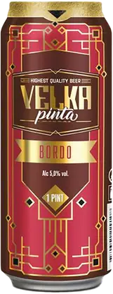 Пиво Velka Pinta Bordo темное фильтрованное 4.2% 568мл