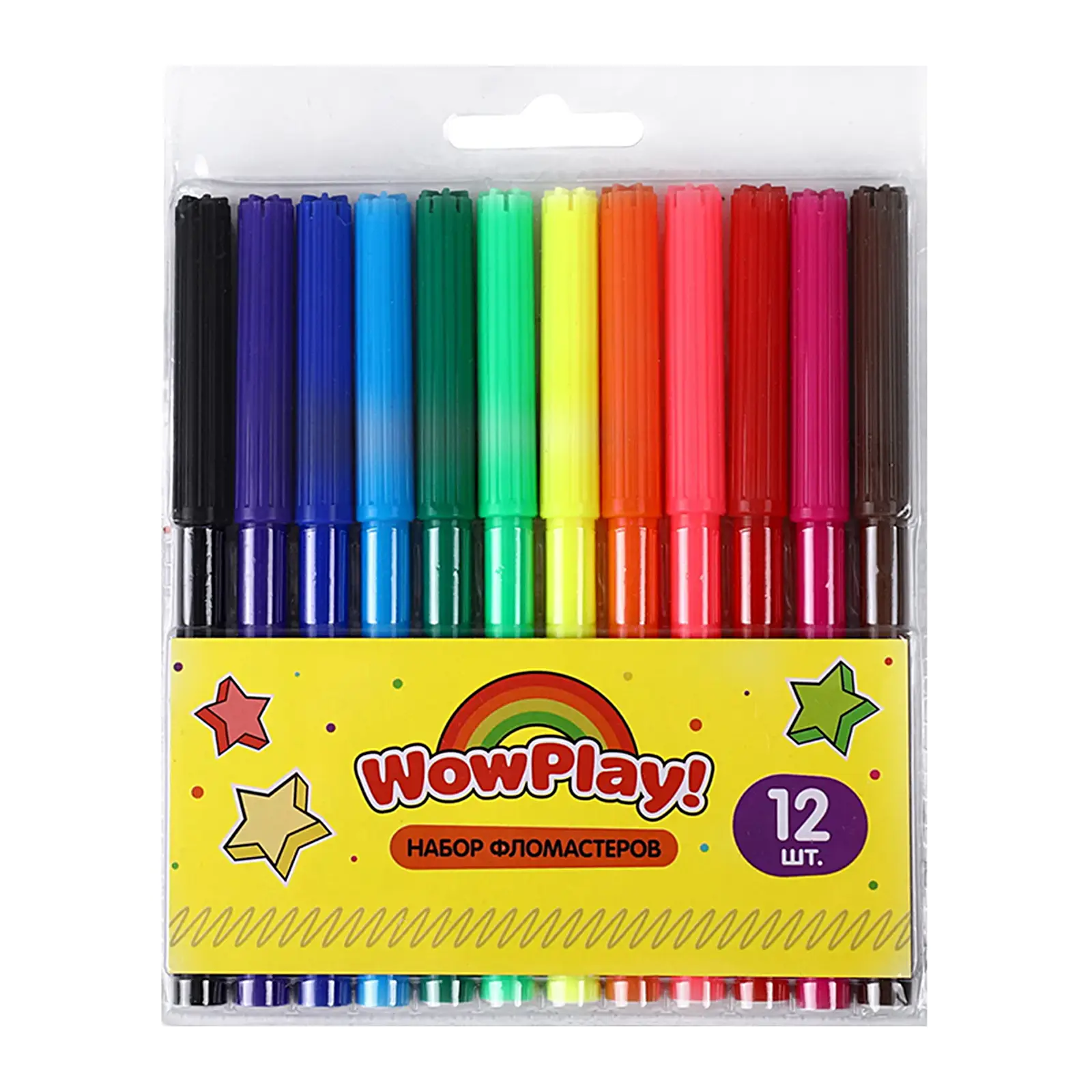 Фломастеры Wow Play 12шт