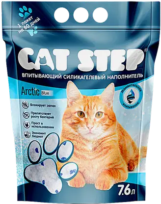 Наполнитель для кошачьего туалета Cat Step Blue 7.6л