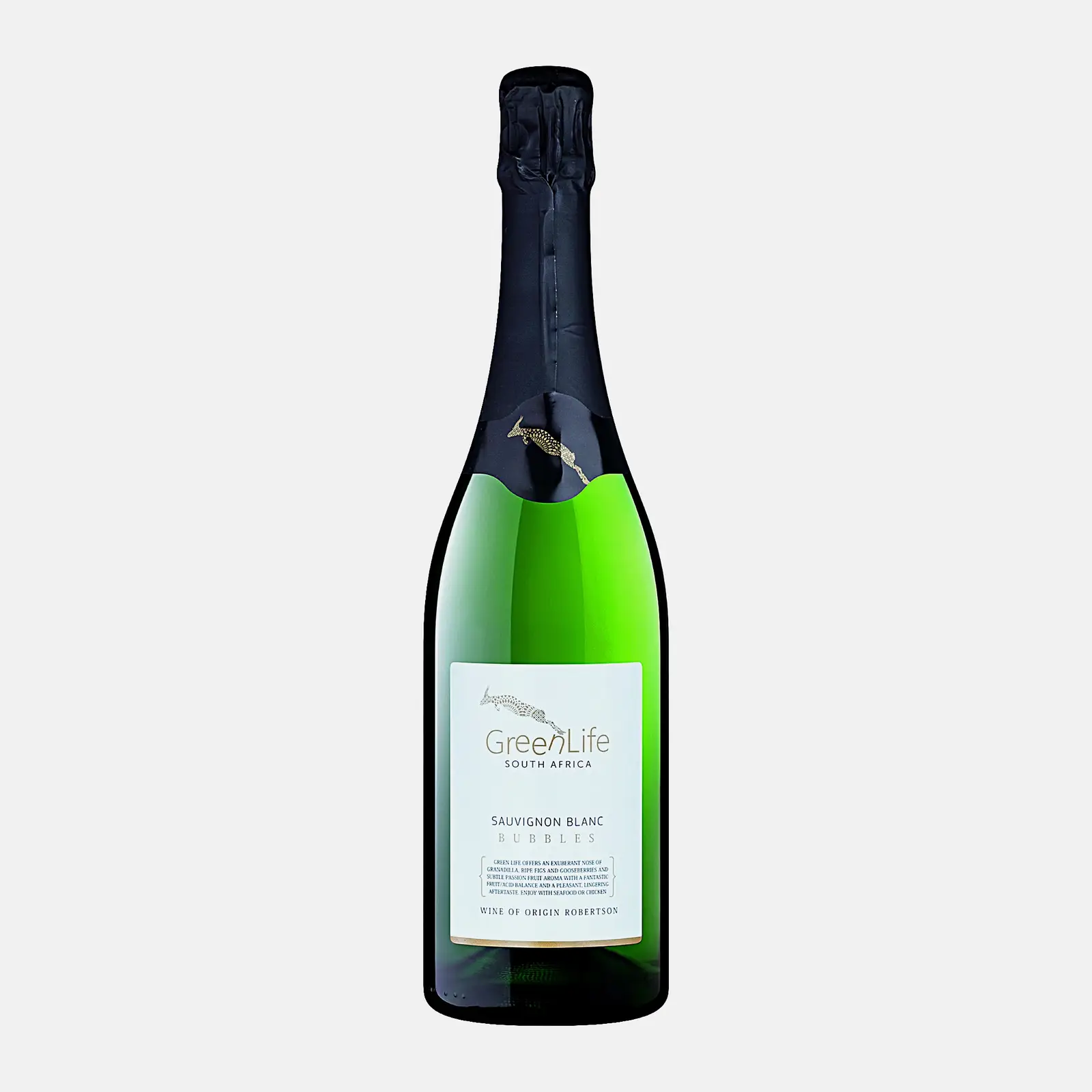 Вино игристое Greenlife Sauvignon Blanc Bubbles Extra белое брют 12% 750мл