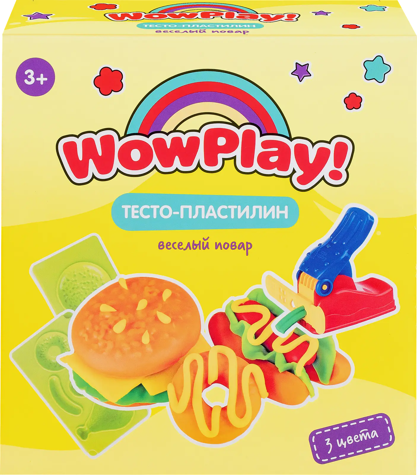 Набор для детской лепки Wow Play Веселый повар TA2064 215г 18*19*6.5см