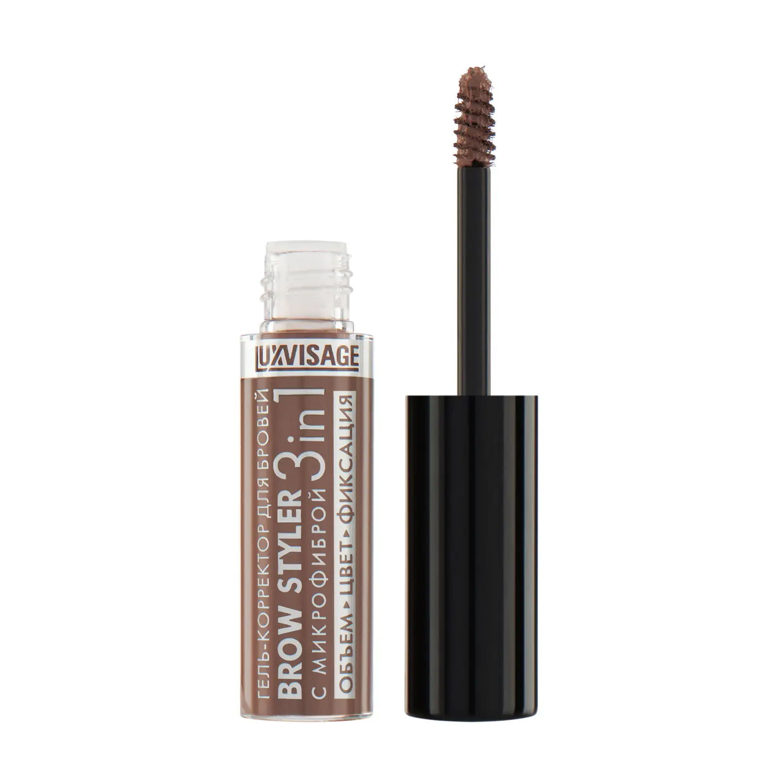 Гель-корректор для бровей Luxvisage Brow Styler 3 in 1 тон 3 Моккачино