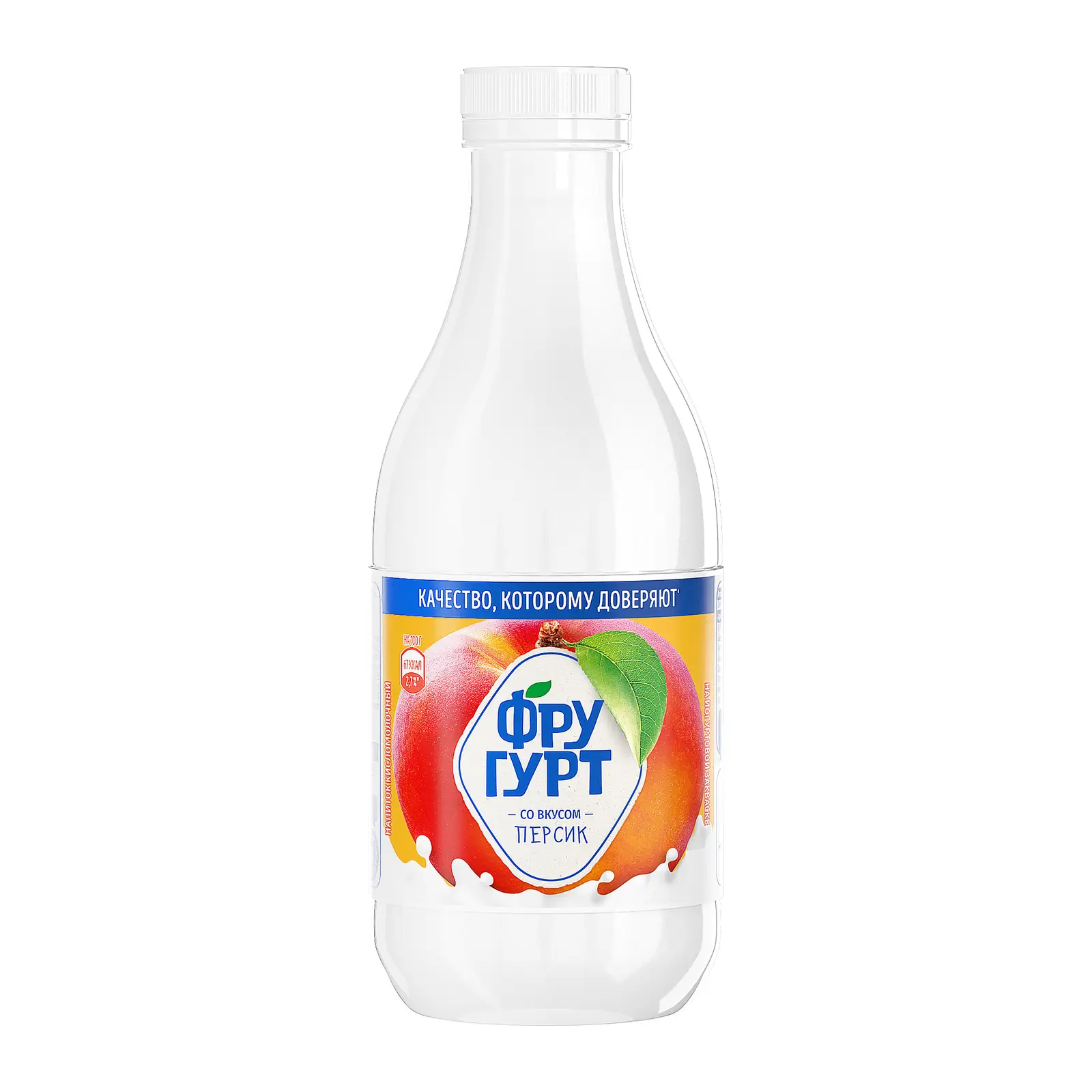 Изображение товара Напиток Фругурт кисломолочный со вкусом персика 1% 930г