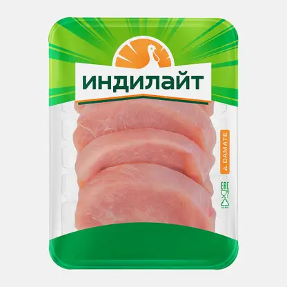 Котлета из индейки Индилайт натуральная Халяль 400г