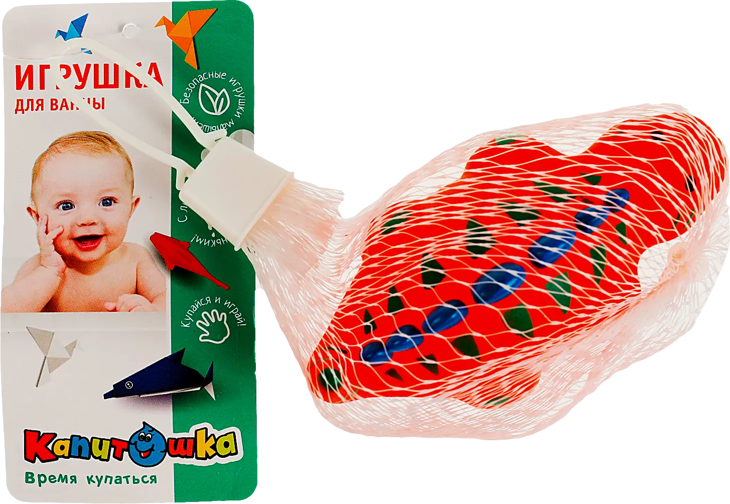 Игрушка для ванны Капитошка в сетке в ассортименте - фото 7