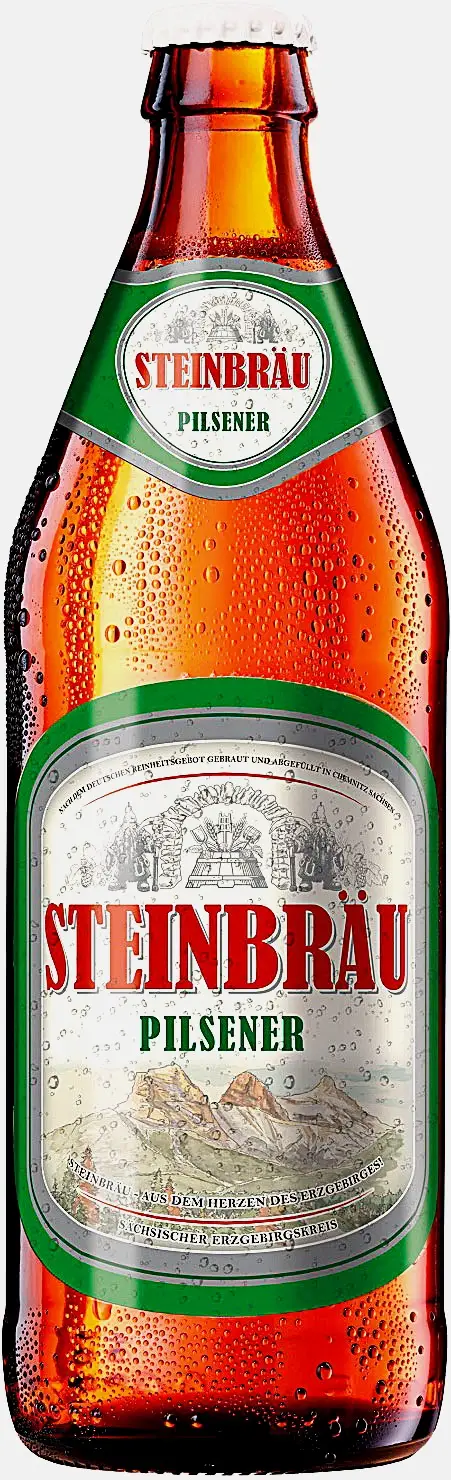 Пиво Steinbrau Pilsener светлое фильтрованное 4.9% 500мл